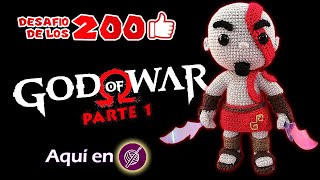 🗡Kratos AMIGURUMI🧶 a Crochet PASO A PASO 12  Desafio200Likes  6 [upl. by Allak338]