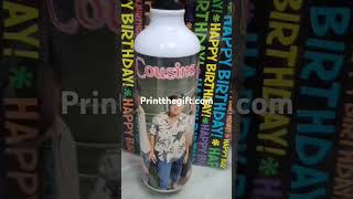 Sipper printed bottle from printthegiftcom giftidea shortsvideo shorts youtubeshorts lovegift [upl. by Isdnil]