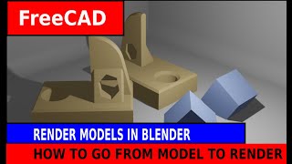 Rendering FreeCAD models in Blender  The Easy Way [upl. by Bodwell919]