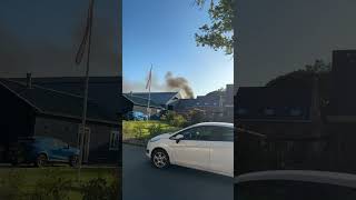 Zeer grote brand in Finsterwolde [upl. by Aitercal]