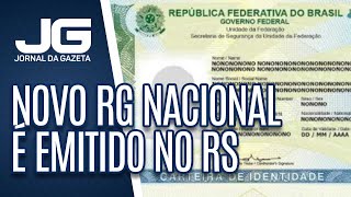 Novo RG nacional é emitido no Rio Grande do Sul [upl. by Ky]