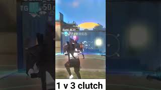 1 v 3 clutchshorts viraltrending gaming freefire [upl. by Ytomit502]