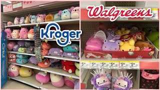 Squishmallow Hunting  Kroger and Walgreens  SO MANY VALENTINES SQUISH [upl. by Alcinia932]