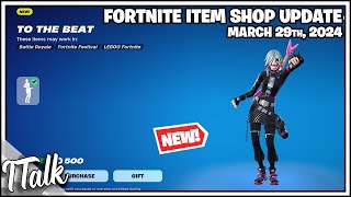 NEW TO THE BEAT EMOTE amp GUARDIANS SHOWED UP Fortnite Item Shop March 29th 2024 [upl. by Tevis338]