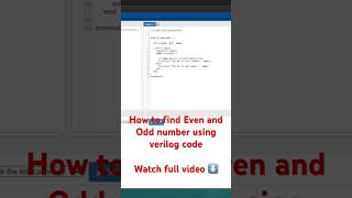 How to find Even and Odd number using modulus operator  httpsyoutube4Z5geuk7JIA [upl. by Hayouqes]