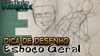 Como desenhar Esboço Tutorial geral para iniciantes  Dica de Desenho [upl. by Jordana]