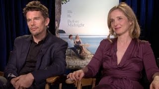 Before Midnight Interview amp Official Trailer Ethan Hawke amp Julie Delpy on Jesse amp Celines Reunion [upl. by Thissa]