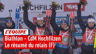 Biathlon 2022  Sensationnelle Julia Simon mène la France à la victoire du relais [upl. by Kisung124]