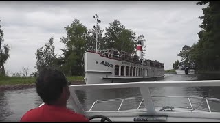 Motorboot fahren auf der Mecklenburgischen Seenplatte [upl. by Eido]