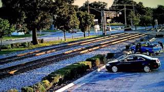 Amtrak in Thomasville North Carolina live train cam [upl. by Light59]