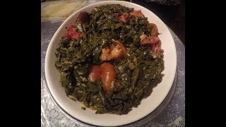 How to make old fashioned fried collard greens [upl. by Kcirrem]