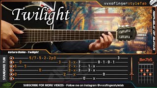 This Song Very Nice to Learn Fingerstyle Kotaro Oshio  Twilight Fingerstyle Cover  TABS Tutorial [upl. by Aihselef395]