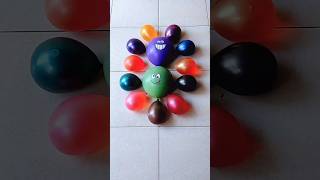 Purple and Green Balloons Pop Reverse Video Asmr [upl. by Naj883]