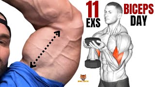 11 BEST BICEPS WORKOUT WITH DUMBBELLS ONLY AT HOME OR AT GYM [upl. by Ahsinrac]