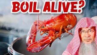 How to slaughter fish lobster crab etc Islamically is boiling alive haram or halal [upl. by Soraya197]