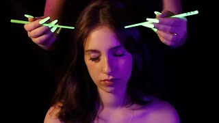 ASMR Hair Parting amp Ear Tracing 🔮Intense Tingles🔮 [upl. by Steere]