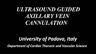 Ultrasound guided axillary vein cannulation for cardiac implantable electronic devices CIEDs [upl. by Nahgem996]