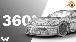 Porsche 911 ST 2024 HQ 3d model wireframe [upl. by Bechler]