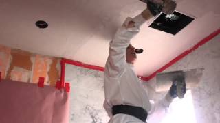 Plastering with lime plaster [upl. by Ddart]