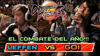 EL COMBATE DEL AÑO GO1 vs LEFFEN CEO2018 Dragon Ball FighterZ [upl. by Yorick]