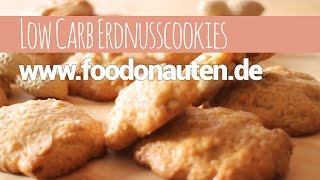 Low Carb ErdnussCookies Rezept [upl. by Macnair249]