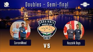 Crokinole World Cup 2024  Doubles Semifinal CarromWood Vs Huszárik Boys crokinole TraceyBoards [upl. by Cutter]