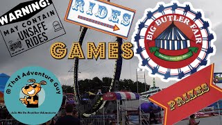 Big Butler County Fair Winning Games Insane UNSAFE Rides and CRAZY weather Adventure  017 [upl. by Karlik]