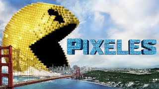 Pixels 2015 Film  Adam Sandler Kevin James Chris Columbus  Review [upl. by Stonwin]