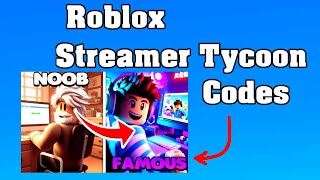 Roblox Streamer Tycoon Codes  😱 [upl. by Scheer904]