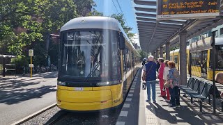 Straßenbahn Berlin  Mitfahrt in der M2 von U Turmstraße bis Heinersdorf im F8Z 9056A [upl. by Ewen]