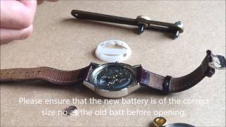 How to replace a Fossil watch battery [upl. by Vivianna]