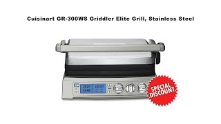 Cuisinart GR300WS Griddler Elite Grill Stainless Steel [upl. by Nahgem]