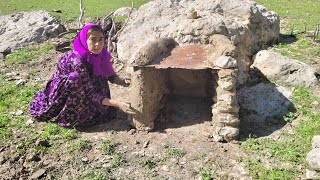 Nomadic The construction of a woodburning stove in the open air by Banu Parvaneh [upl. by Humble]