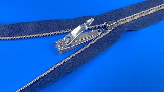 Tailors Dont Want You To Know This Method Fix Broken Zipper in 2 Minutes [upl. by Redleh309]