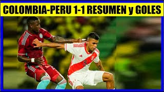 COLOMBIA vs PERU 11 RESUMEN y GOLES AMISTOSO en CARTAGENA [upl. by Adnowat]