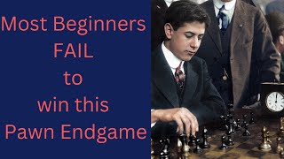 Pawn Endings  How to win Pawn Endgame  Pawn Endgames  2 vs 1 Pawn Endgame  Capablanca [upl. by Eimas]