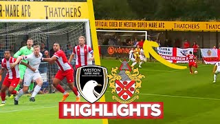 FIVE GOAL THRILLER  WestonSuperMare v Hornchurch MATCH HIGHLIGHTS [upl. by Driscoll]