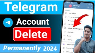 How To DELETE Telegram Account 2024 Permanently NEW UPDATE  Telegram Account Delete Kaise Kare [upl. by Lahpos]