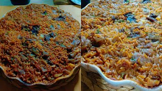 طاجن لسان عصفور باللحمه وصفة طاجن لسان عصفور باللحمه The recipe for a lamb and vermicelli casserole [upl. by Zsamot]