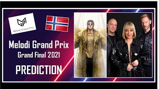 Melodi Grand Prix MGP 2021  PREDICTION  Grand Final  Top 12  With Comments  Eurovision Norway [upl. by Elgna]