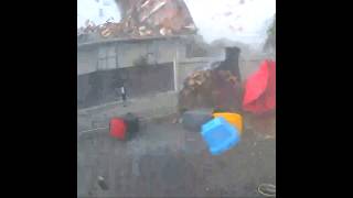 Intense Winds Rip Roof off New Zealand Home [upl. by Winna943]