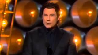 JOHN TRAVOLTA THE BIGGEST OSCAR FAIL EVER Idina Menzel BUTCHERED [upl. by Eniksre]