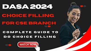 DASA 2024  CHOICE FILLING IMPORTANT DETAILS  HOW TO DO CHOICE FILLING [upl. by Mahtal]