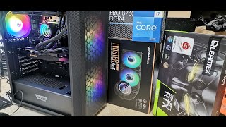 i7 13700 intel 13th Pc Build MSI PRO B760M P DDR4 RTX 3060 Ti Hurricane 8GB GDDR6  Tech Land [upl. by Metah]