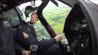 Dyfed Powys Police Helicopter in flight [upl. by Boj]