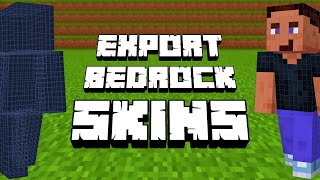 How To Export Minecraft Bedrock Skins [upl. by Mapes]