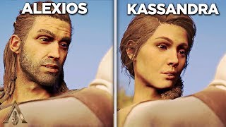 Alexios vs Kassadras Baby Comparison  Assassins Creed Odyssey [upl. by Issim]