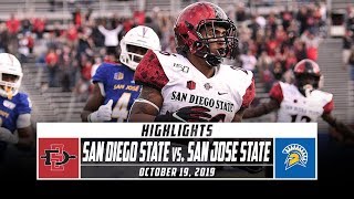 San Diego State vs San Jose State Football Highlights 2019  Stadium [upl. by Saffier994]