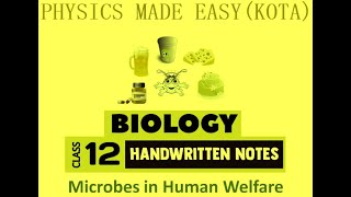 BIOLOGY HANDWRITTEN NOTES MICROBES IN HUMAN WELFARE PROTISTA MONOECIOUS DATE PALM FOR NEET  1 [upl. by Luanni778]