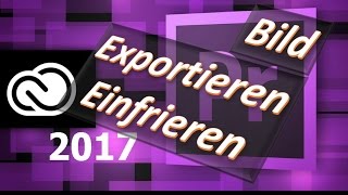 Adobe Premiere Pro CC 2017  Bild exportieren oder einfrieren CHDeutsch [upl. by Rexana]